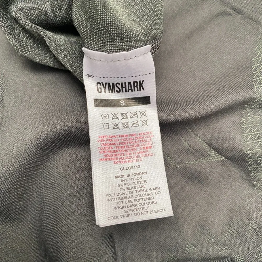 GYMSHARK - Dark Army Green High Waisted Leggings, Size S - Picture 5 of 6